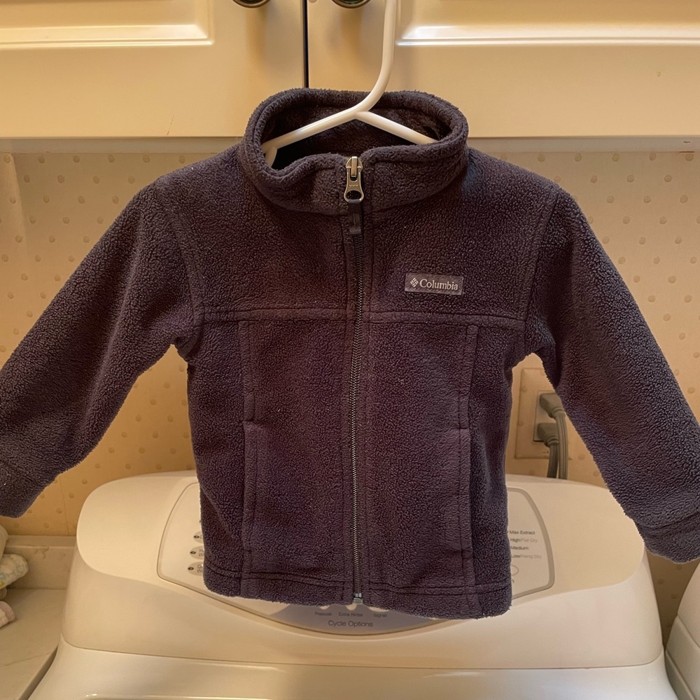 Black Columbia toddler fleece- black